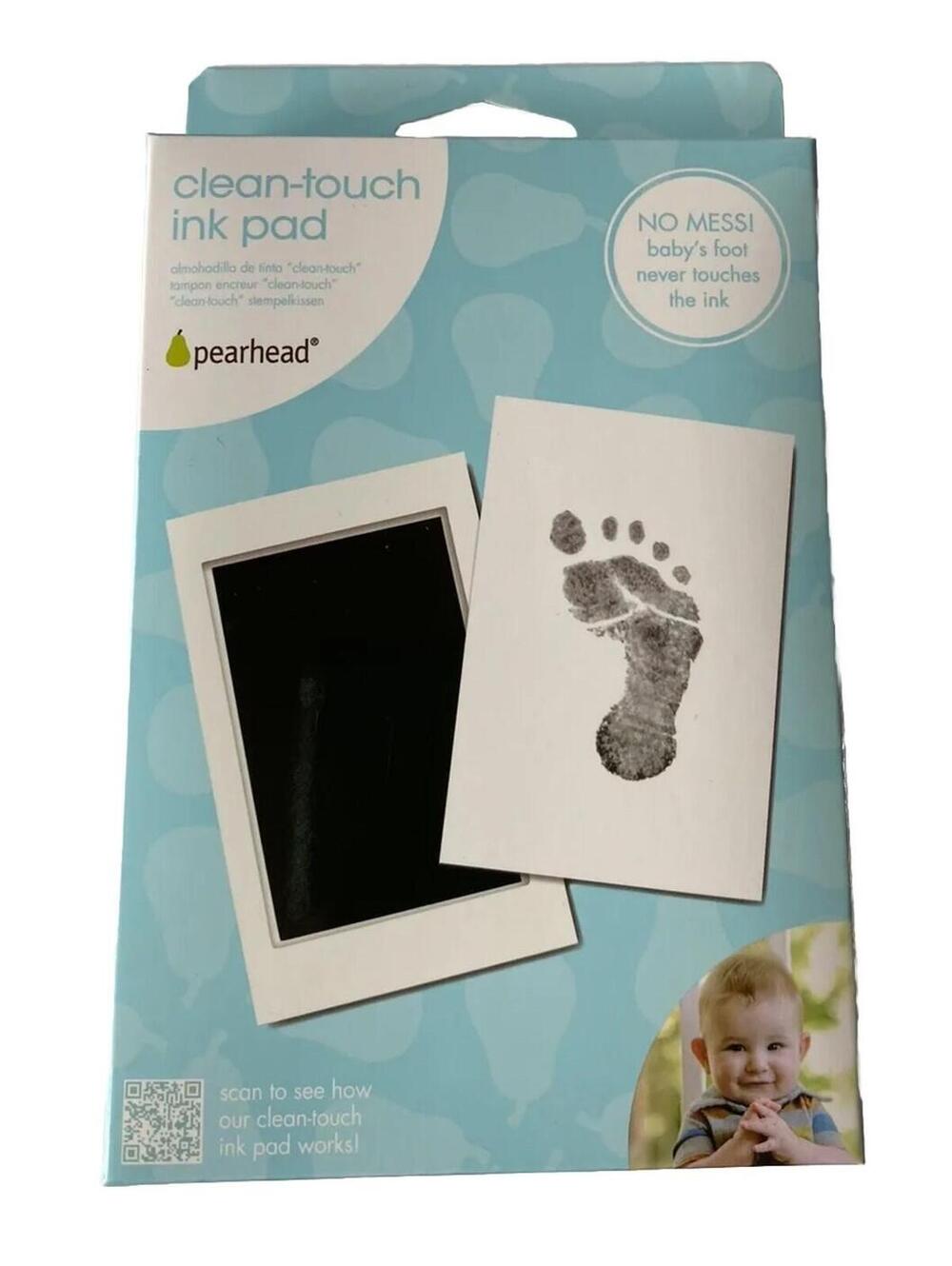 Pearhead Newborn Baby Handprint or Footprint “Clean-Touch” Ink Pad
